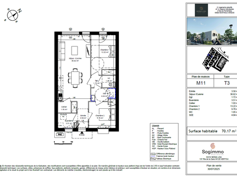 Vente maison 3 pièces