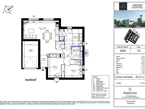 Vente maison 4 pièces