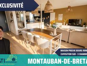 Vente Maison 3 chambresMontauban-de-Bretagne