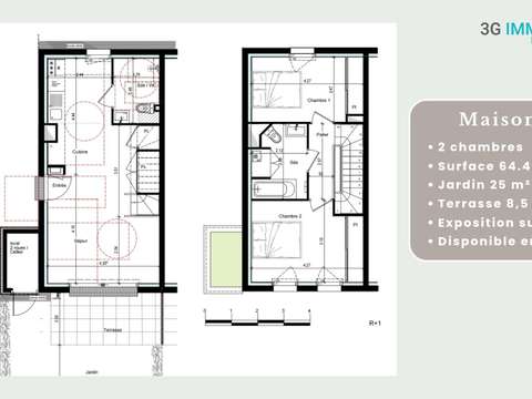 Vente maison 3 pièces