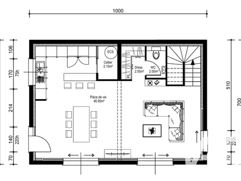 Vente maison 5 pièces