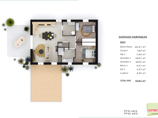 Vente maison 3 pièces Vente maison 3 pièces