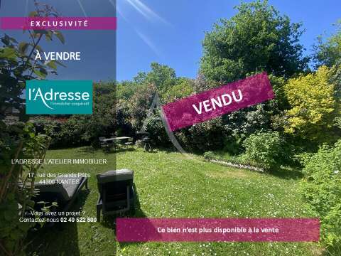 Vente maison 5 pièces Nantes Beaujoire - Saint-Joseph 44