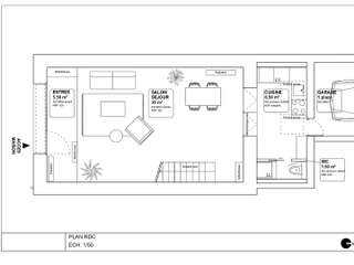 Vente maison 3 pièces