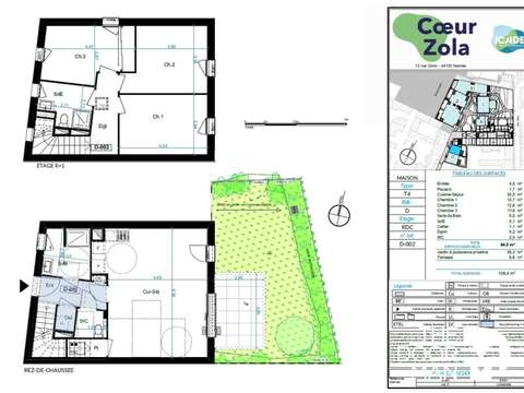 Vente maison 4 pièces Nantes Zola 44