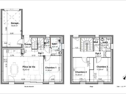 Vente maison 4 pièces