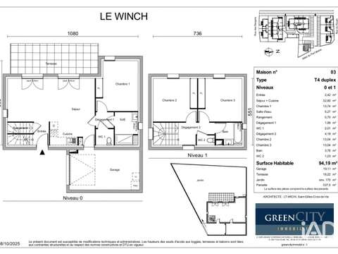 Vente maison 4 pièces