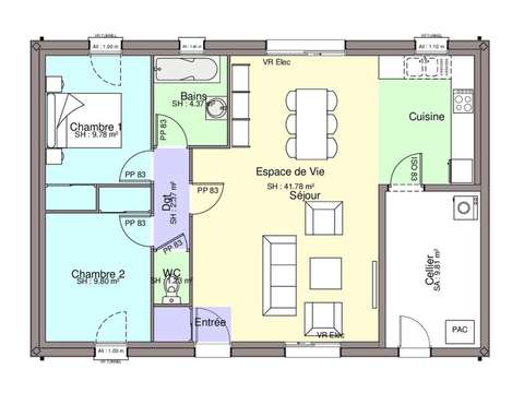 Vente maison 4 pièces