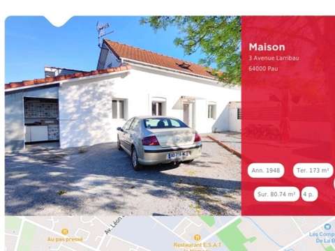 Vente maison 4 pièces Vente maison 4 pièces