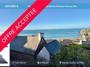 Vente Maison 3 chambresPerros-Guirec