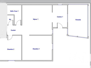 Vente maison 3 pièces