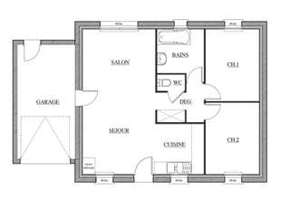 Vente maison 3 pièces