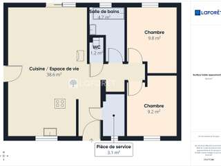 Vente maison 3 pièces