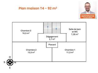 Vente maison 4 pièces