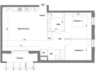 Vente maison 3 pièces