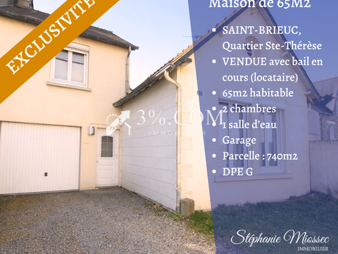 Vente maison 3 pièces Saint-Brieuc 22