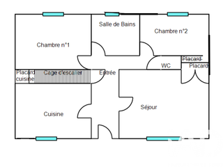 Vente maison 3 pièces