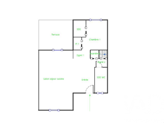 Vente maison 3 pièces