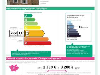 Vente maison 4 pièces