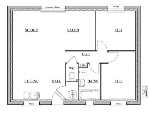 Vente maison 3 pièces Vente maison 3 pièces