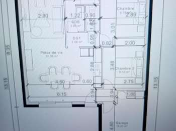 Vente maison 3 pièces