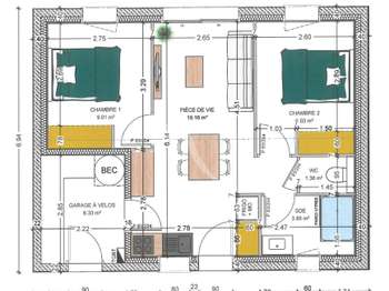 Vente maison 3 pièces
