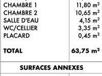 Vente maison 3 pièces