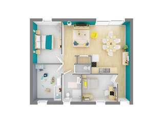 Vente maison 3 pièces