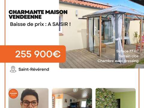 Vente maison 3 pièces Saint-Révérend 85
