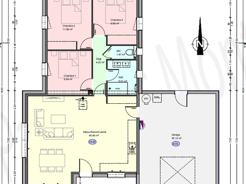 Vente maison 5 pièces