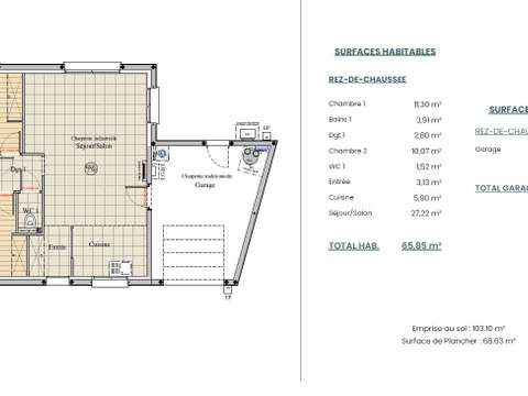 Vente maison 3 pièces