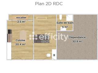 Vente maison 3 pièces