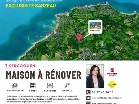 Vente maison 5 pièces Sarzeau Campagne-Atlantique 56