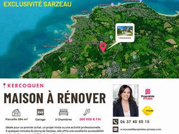 Vente maison 5 pièces Sarzeau Campagne-Atlantique 56