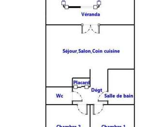 Vente maison 3 pièces