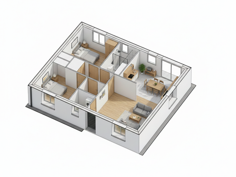 Vente maison 3 pièces Vente maison 3 pièces