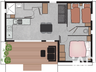 Vente maison 3 pièces Vente maison 3 pièces