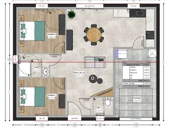 Vente maison 3 pièces