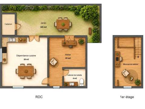 Vente maison 2 pièces
