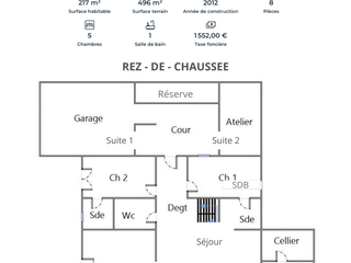 Vente maison 8 pièces