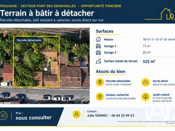 Vente Maison 3 chambresToulouse
