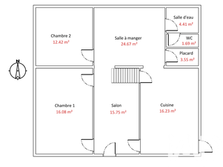 Vente maison 6 pièces