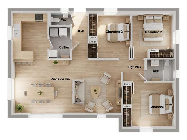 Maison 4 pièces 88 m² · à Trégueux · 88 m² · 210 158 €