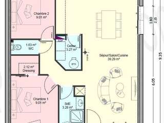 Vente maison 3 pièces