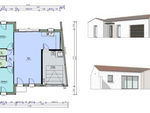 Vente maison 3 pièces