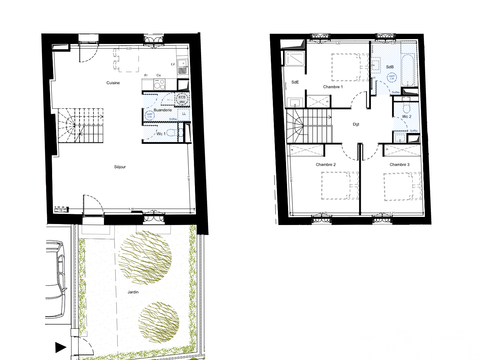 Vente maison 4 pièces