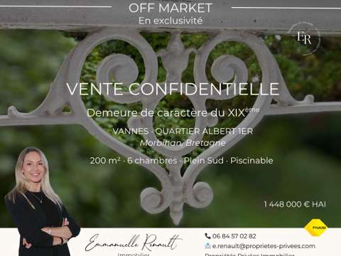 Vente maison 9 pièces Vannes 56