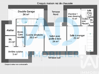 Vente maison 6 pièces Vente maison 6 pièces