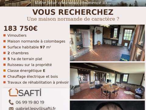 Vente maison 3 pièces Vimoutiers 61