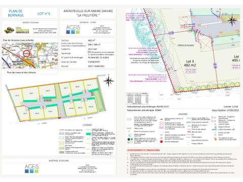 Vente de terrain Aigrefeuille-sur-Maine 44